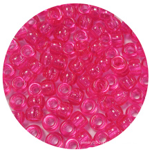 6x9mm classic multi-color plastic big hole pony beads